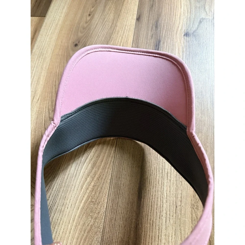 Under Armour Adjustable Visor Hat Pink Launch Run Golf Tennis